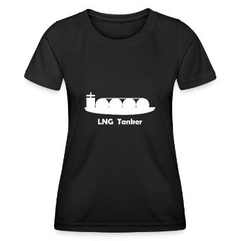 Der LNG Tanker - Frauen Funktions-T-Shirt - Schwarz - Vorne - AI Model Female 172 light (172cm)