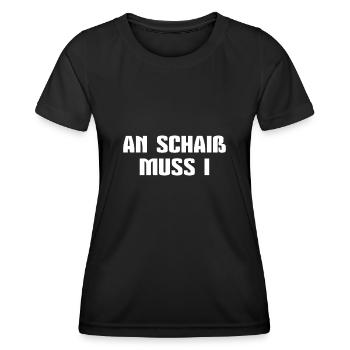 Schwäbisch Einen Scheiß muss ich Schwabe Geschenk - Frauen Funktions-T-Shirt - Schwarz - Vorne - AI Model Female 172 light (172cm)