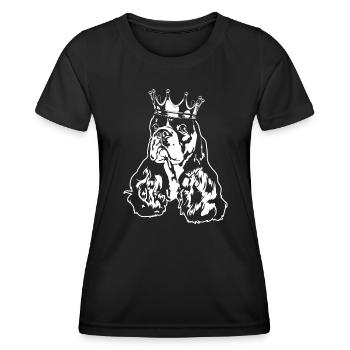 American Cocker Spaniel Crown Dog Dogs Wilsigns - Women's Functional T-Shirt - black - Front - AI Model Female 172 light (172cm)