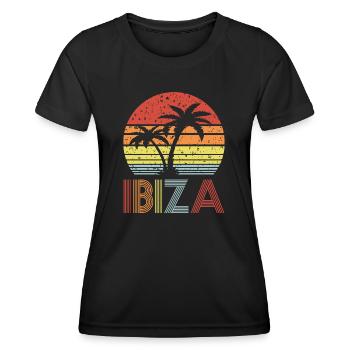 Ibiza - T-shirt sport Femme - noir - Devant - AI Model Female 172 light (172cm)