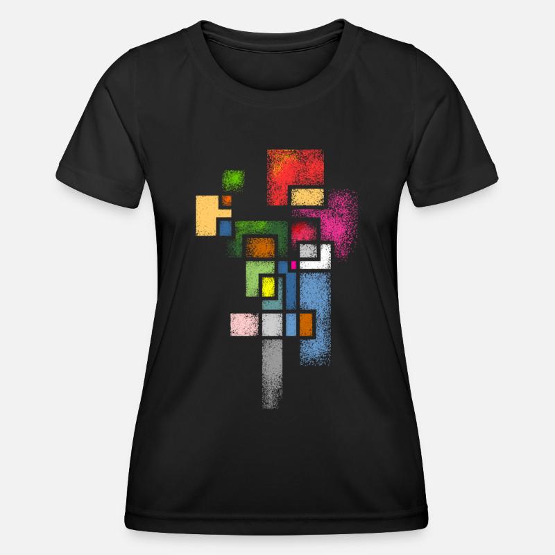 abstract - Women's Functional T-Shirt - black