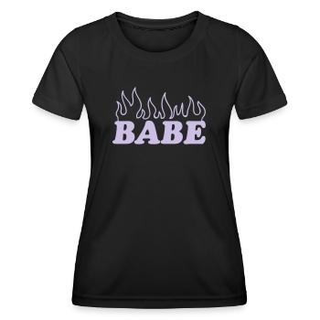 Babe - T-shirt sport Femme - noir - Devant - AI Model Female 172 light (172cm)