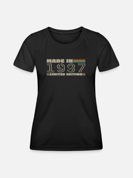 Vintage 1987 1987 Born in 1987 Birthday Gift - Women's Functional T-Shirt - black
