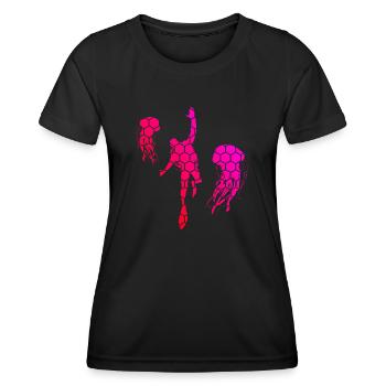 Scuba Taucher Tauchen Scuba Tauchen Scuba Diver - Frauen Funktions-T-Shirt - Schwarz - Vorne - AI Model Female 172 light (172cm)