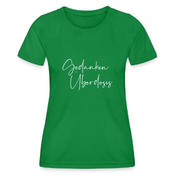 Gedanken Überdosis - Frauen Funktions-T-Shirt - Kelly Green - Vorne - AI Model Female 172 dark (172cm)