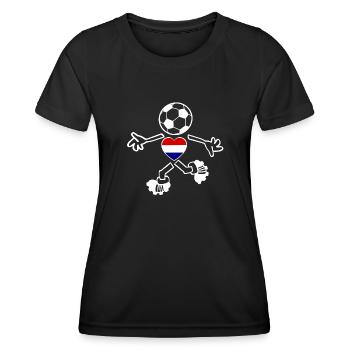 Les fans néerlandais - T-shirt sport Femme - noir - Devant - AI Model Female 172 light (172cm)