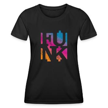 Musique funky - T-shirt sport Femme - noir - Devant - AI Model Female 172 light (172cm)