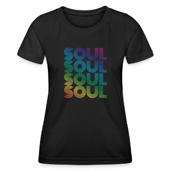 Soul - Frauen Funktions-T-Shirt - Schwarz - Vorne - AI Model Female 172 light (172cm)