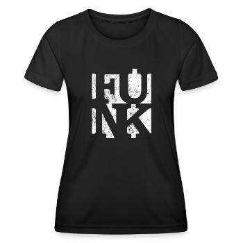 Funk Retro - Frauen Funktions-T-Shirt - Schwarz - Vorne - AI Model Female 172 light (172cm)