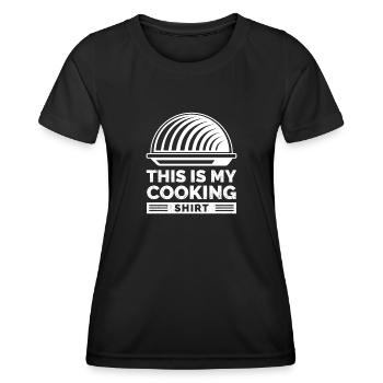 Kitchen - this is my gift kitchen shirt - Women's Functional T-Shirt - black - Front - AI Model Female 172 light (172cm)