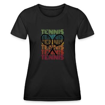 Tennis Vintage - Women's Functional T-Shirt - black - Front - AI Model Female 172 light (172cm)