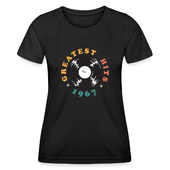 Millésime 1967 - T-shirt sport Femme - noir - Devant - AI Model Female 172 light (172cm)