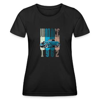 Millésime 1962 - T-shirt sport Femme - noir - Devant - AI Model Female 172 light (172cm)