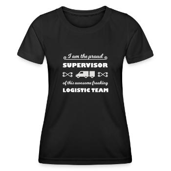 The Transport Chef - Women's Functional T-Shirt - black - Front - AI Model Female 172 light (172cm)
