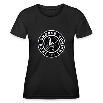 Let's groove tonight - Women's Functional T-Shirt - black - Front - AI Model Female 172 light (172cm)