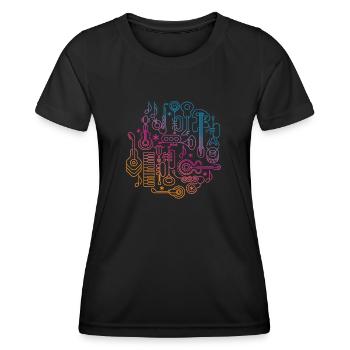 Musik Musiker Geschenk - Frauen Funktions-T-Shirt - Schwarz - Vorne - AI Model Female 172 light (172cm)