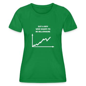 Share prices - Women's Functional T-Shirt - kelly green - Front - AI Model Female 172 dark (172cm)