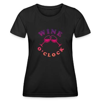 Wine Gift Idea - Women's Functional T-Shirt - black - Front - AI Model Female 172 light (172cm)
