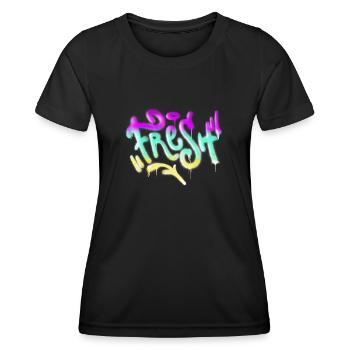 Fresh Graffiti - Women's Functional T-Shirt - black - Front - AI Model Female 172 light (172cm)