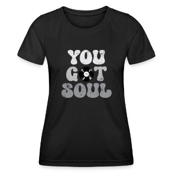 I got Soul Dj Vinyl Geschenkidee - Frauen Funktions-T-Shirt - Schwarz - Vorne - AI Model Female 172 light (172cm)