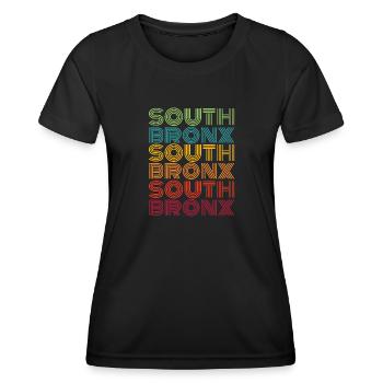 South Bronx - Frauen Funktions-T-Shirt - Schwarz - Vorne - AI Model Female 172 light (172cm)