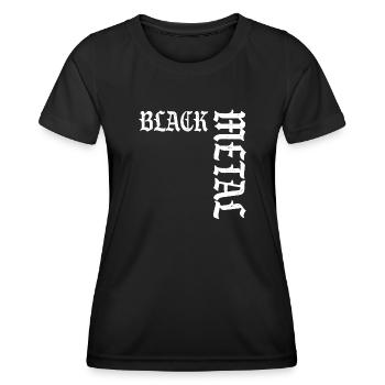 Black Metal - Frauen Funktions-T-Shirt - Schwarz - Vorne - AI Model Female 172 light (172cm)