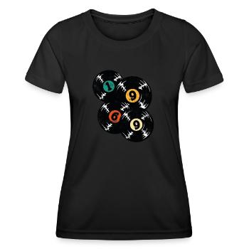 1969 Rétro de l’année de naissance - T-shirt sport Femme - noir - Devant - AI Model Female 172 light (172cm)