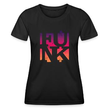 Funk Funky Vintage - Women's Functional T-Shirt - black - Front - AI Model Female 172 light (172cm)
