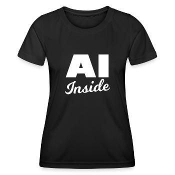 Artificial intelligence - Women's Functional T-Shirt - black - Front - AI Model Female 172 light (172cm)