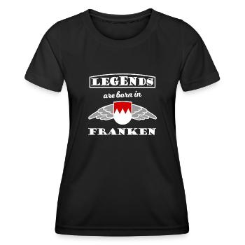 Les légendes de la belle Franconie - T-shirt sport Femme - noir - Devant - AI Model Female 172 light (172cm)
