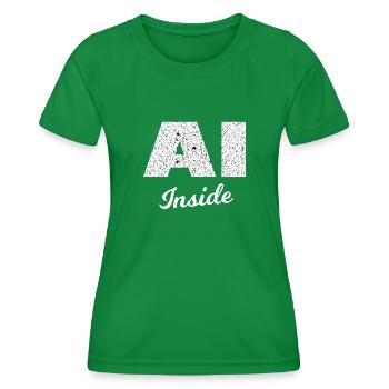 Lustig clever und smart - Frauen Funktions-T-Shirt - Kelly Green - Vorne - AI Model Female 172 dark (172cm)