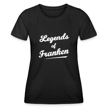 Le mythe de la Franconie - T-shirt sport Femme - noir - Devant - AI Model Female 172 light (172cm)