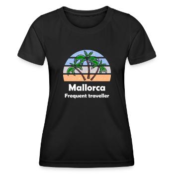 Sommer auf den Balearen - Frauen Funktions-T-Shirt - Schwarz - Vorne - AI Model Female 172 light (172cm)