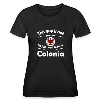 Die Heimat Colonia - Frauen Funktions-T-Shirt - Schwarz - Vorne - AI Model Female 172 light (172cm)