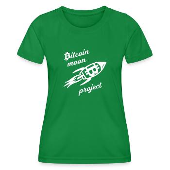 Le projet Moon - T-shirt sport Femme - vert - Devant - AI Model Female 172 dark (172cm)