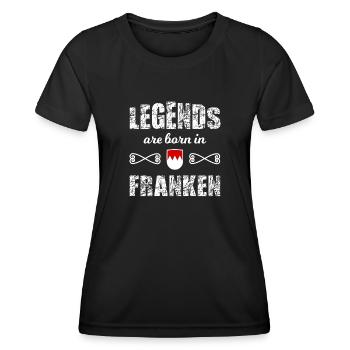 Nous, de la belle Franconie - T-shirt sport Femme - noir - Devant - AI Model Female 172 light (172cm)
