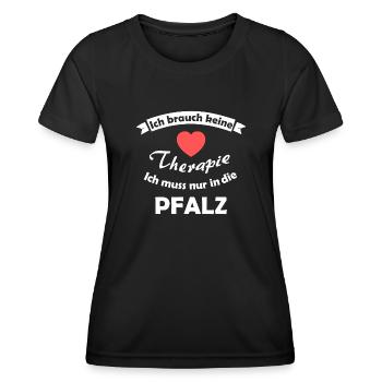 Thérapie dans le Palatinat - T-shirt sport Femme - noir - Devant - AI Model Female 172 light (172cm)