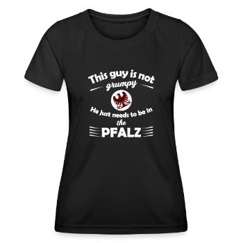 Die Pfälzer im Süden - Frauen Funktions-T-Shirt - Schwarz - Vorne - AI Model Female 172 light (172cm)