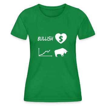 Investor and capitalist - Women's Functional T-Shirt - kelly green - Front - AI Model Female 172 dark (172cm)