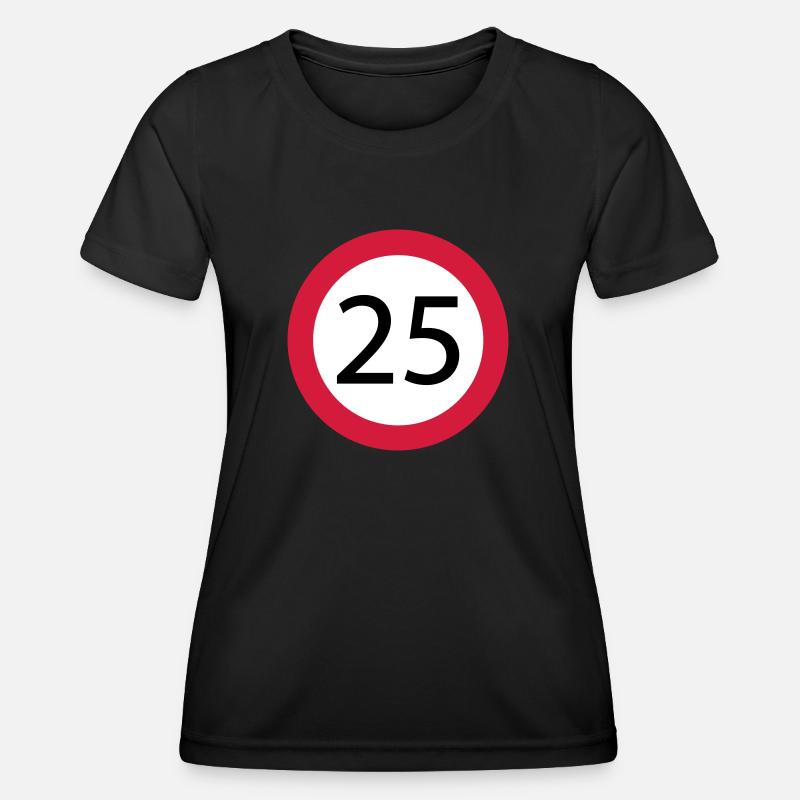 25 - Women's Functional T-Shirt - black