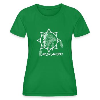 Mescalero Apache Indien - Blanc - T-shirt sport Femme - vert - Devant - AI Model Female 172 dark (172cm)