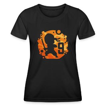 Ninja Fighter Birthday Boy 9 years old - Women's Functional T-Shirt - black - Front - AI Model Female 172 light (172cm)