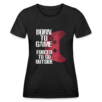 Citation de joueur drôle Jeux vidéo de jeux cadeau - T-shirt sport Femme - noir - Devant - AI Model Female 172 light (172cm)