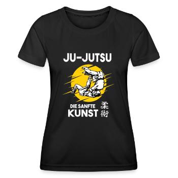 Ju-Jutsu die sanfte Kunst T-Shirt - Frauen Funktions-T-Shirt - Schwarz - Vorne - AI Model Female 172 light (172cm)
