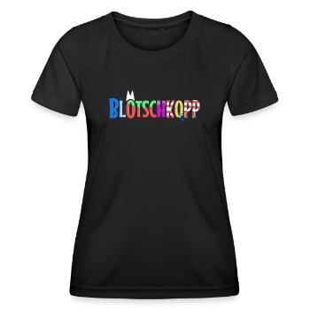Blötschkopp - Frauen Funktions-T-Shirt - Schwarz - Vorne - AI Model Female 172 light (172cm)