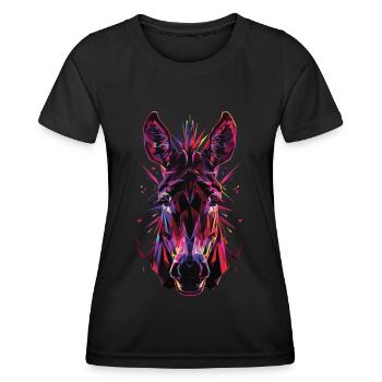 Esel - Frauen Funktions-T-Shirt - Schwarz - Vorne - AI Model Female 172 light (172cm)