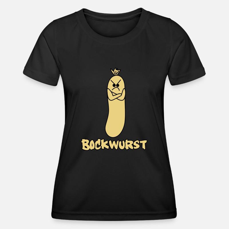 bockwurst - Frauen Funktions-T-Shirt - Schwarz