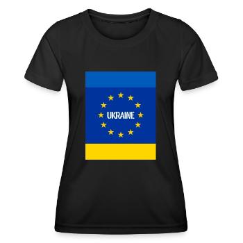 Ukraine - Women's Functional T-Shirt - black - Front - AI Model Female 172 light (172cm)