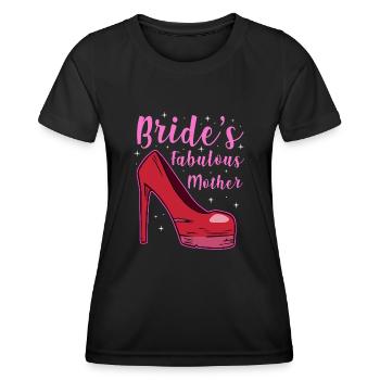 La fabuleuse mère de la mariée - T-shirt sport Femme - noir - Devant - AI Model Female 172 light (172cm)