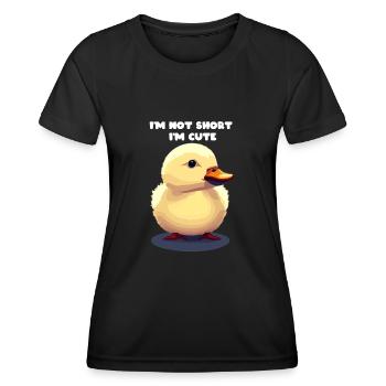Caneton Mignon Mignon Mignon - T-shirt sport Femme - noir - Devant - AI Model Female 172 light (172cm)